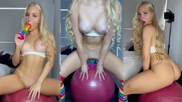 AmyRoseButt Yoga Ball Bouncing On Dildo Porn Video - LeakedOf.org