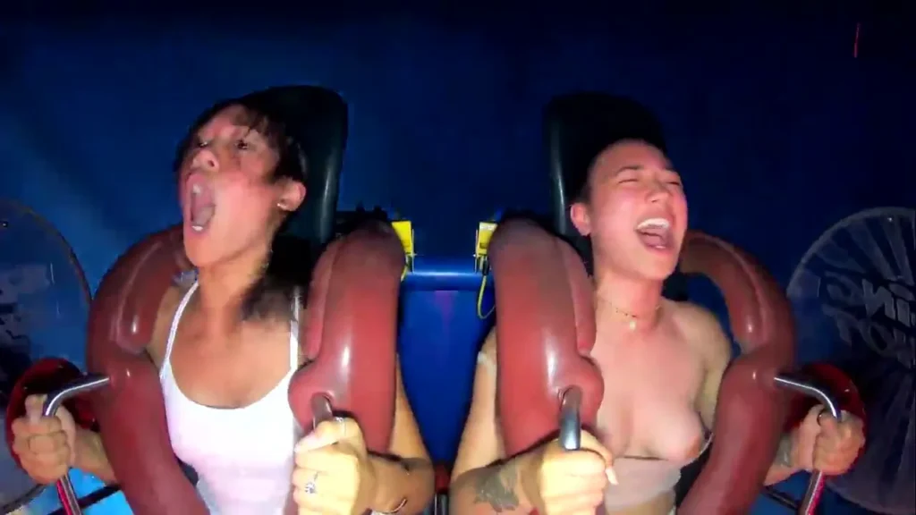 Girls Tits Pop Out On Rollercoaster Video - LeakedOf.org